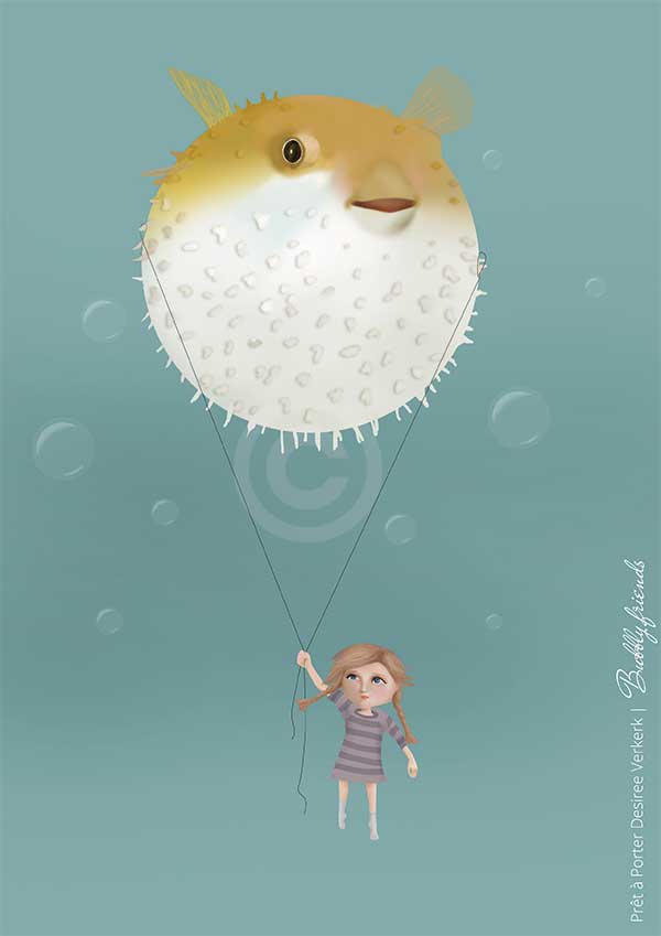Illustration Child fish